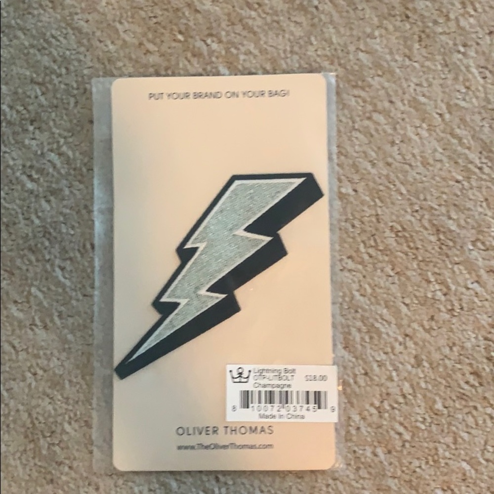 Oliver Thomas lighting bolt patch
